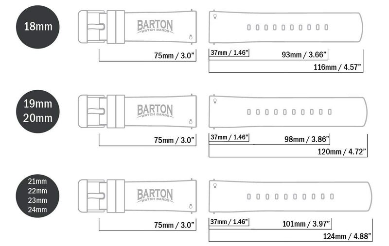 BARTON WATCH BANDS 22mm Black Sailcloth Quick Release Premium Nylon Weave - Image 5
